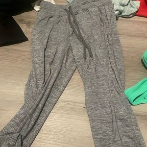 Grey leggings made from Dan skin now
